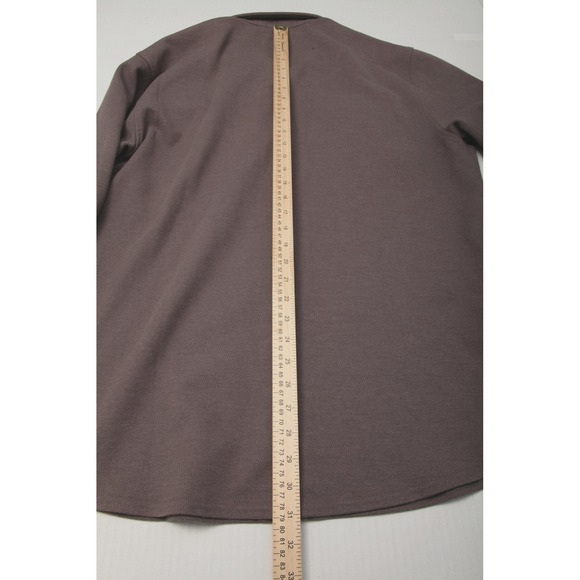 Linksoul Wyeth Shirt Jacket Mens XL Gray Snap Front Long Sleeve Pockets Shacket - Picture 10 of 12